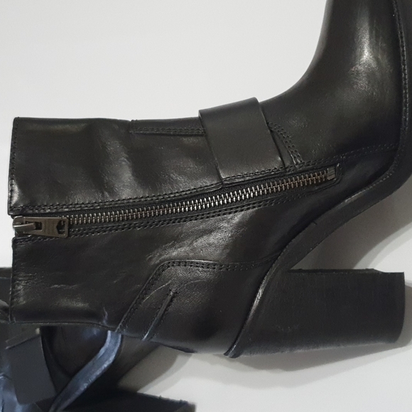 Allsaints Sable Black Meera Ankle Boots - Picture 7 of 13